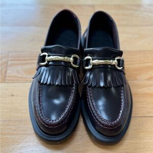 Dr. Martens Adrian Snaffle Loafers - Cherry Red Arcadia (Size 6 US/ 4 UK)